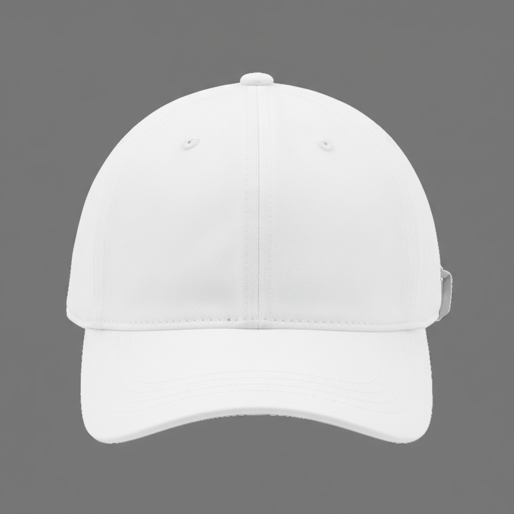 White Baseball Hat on transparent background