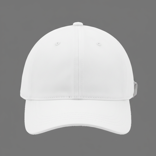 White Baseball Hat on transparent background