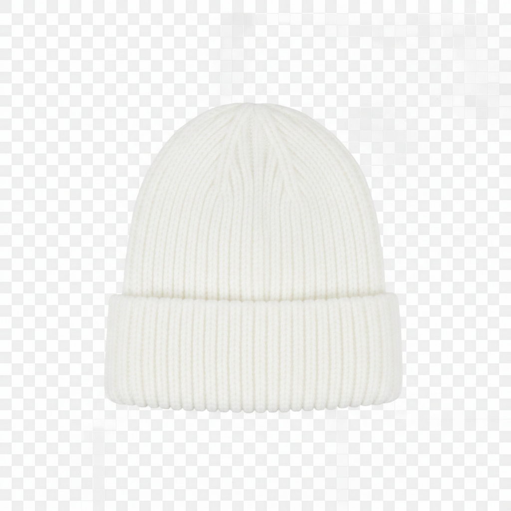 White Beanie on transparent background