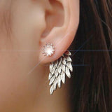 Hot Crystal Flower Stud Earrings for Women Fashion Jewelry Gold Silver Rhinestones Earrings Gift for Party and Best Friend