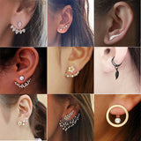 2020 New Crystal Flower Stud Earrings for Women Fashion Jewelry Gold colour Rhinestones Earrings Gift for Party Best Friend