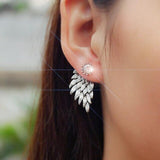 2020 New Crystal Flower Stud Earrings for Women Fashion Jewelry Gold colour Rhinestones Earrings Gift for Party Best Friend