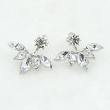 2020 New Crystal Flower Stud Earrings for Women Fashion Jewelry Gold colour Rhinestones Earrings Gift for Party Best Friend