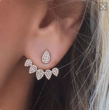 2020 New Crystal Flower Stud Earrings for Women Fashion Jewelry Gold colour Rhinestones Earrings Gift for Party Best Friend