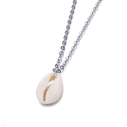 FAMSHIN Bohemian Cowrie Conch Beach Shell Pendant Necklace for Women Fashion Ocean Sea Beach Necklaces Boho Shell Jewelry 2019